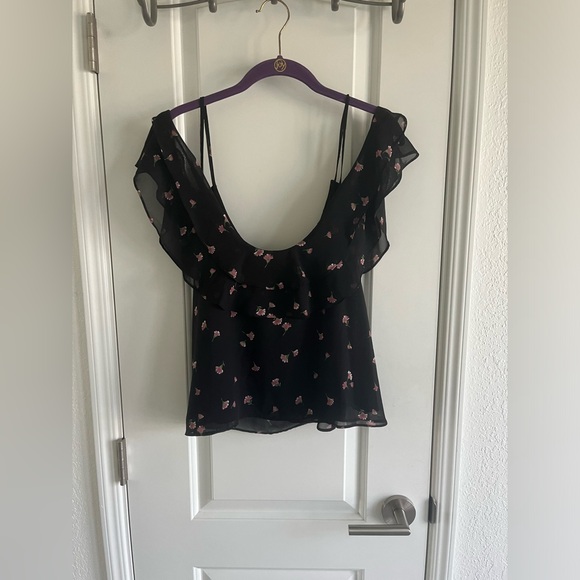 ALICE BLUE Bernie Cold Shoulder Cropped Blouse - Large - Picture 4 of 9